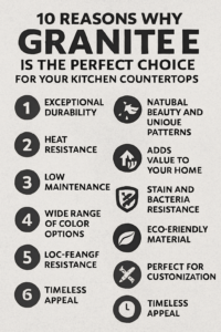 10 Reasons Why Granite Is the Perfect Choice for Your Kitchen Countertops