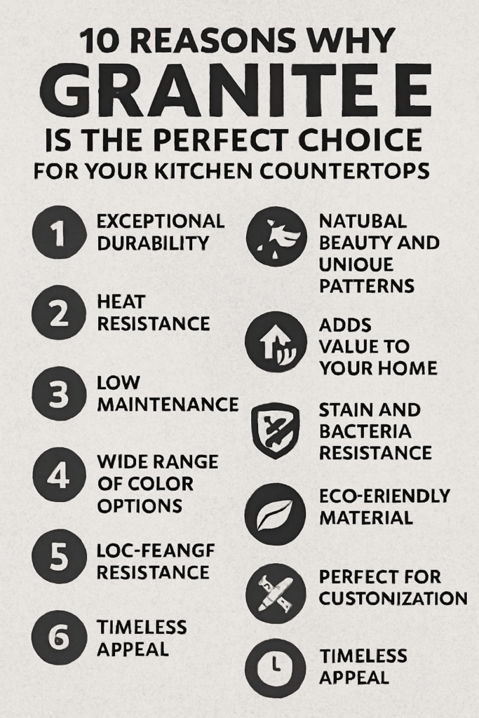 10 Reasons Why Granite Is the Perfect Choice for Your Kitchen Countertops